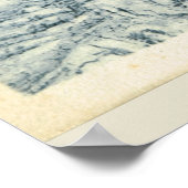 Vintage image, Frankrijk, Chamonix, Mont Blanc Poster (Hoek)