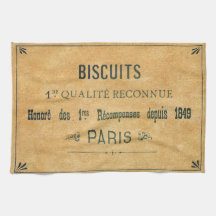 Vintage Image French Advertisement Kitchen Towel