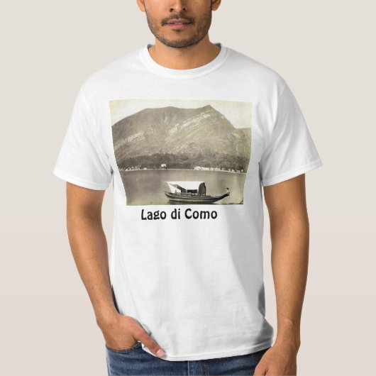 Vintage image, Lake Como, ongeveer 1890 T-shirt (Voorkant)