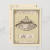 Vintage image, Old English pottery, Derby Briefkaart (Voorkant / Achterkant)