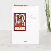 Vintage image, Patriotic pig Kaart (Achterkant)