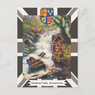 Vintage image, slik Herfsten, Snowdonia Briefkaart