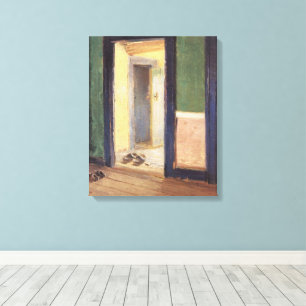 Vintage-impressionisme, Eetuur door Anna Ancher Canvas Afdruk