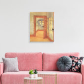 Vintage Impressionisme, Huisinterieur, Anna Ancher Canvas Afdruk (Insitu (Woonkamer))
