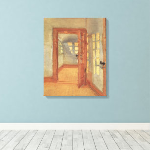 Vintage Impressionisme, Huisinterieur, Anna Ancher Canvas Afdruk