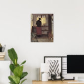 Vintage Impressionisme, Pigen i Køkkenet, Ancher Poster (Thuiskantoor)