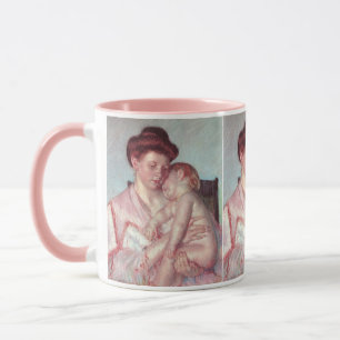 Vintage Impressionisme, Slaapbaby door Mary Cassat Mok