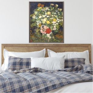 Vintage Impressionistische Bloemboeket Van Gogh Canvas Afdruk