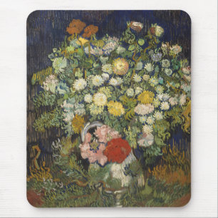 Vintage Impressionistische Bloemboeket Van Gogh Muismat