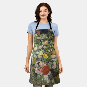 Vintage Impressionistische Bloemboeket Van Gogh Schort