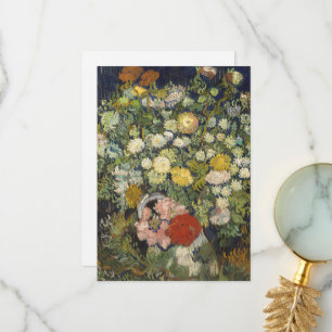 Vintage Impressionistische Bloemenboeket Van Gogh Bedankkaart