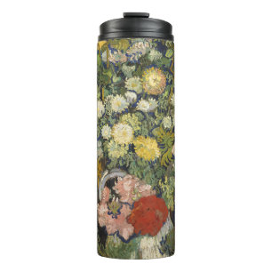 Vintage Impressionistische Bloemenboeket Van Gogh Thermosbeker