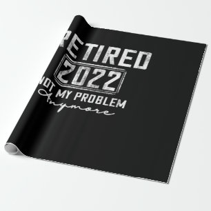 Vintage in 2022 Niet mijn probleem nog grappiger Cadeaupapier