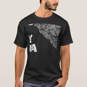 Vintage in mijn DNA Brazilië Kaart vingerafdruk Br T-shirt