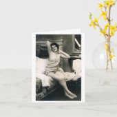 Vintage - in mijn ongeschikte gedachten, kaart (Gele Bloem)