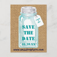 Vintage inblikpot met Burlap