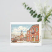 Vintage Independence Hall, Philadelphia, Penn. Briefkaart (Staand voorkant)