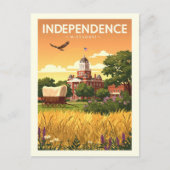 Vintage Independence Missouri Briefkaart (Voorkant)