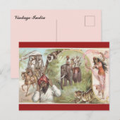 Vintage India Briefkaart (Voorkant / Achterkant)