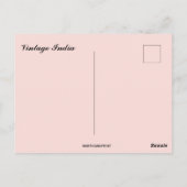 Vintage India Briefkaart (Achterkant)