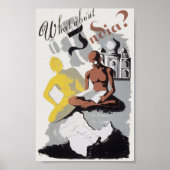 Vintage India Propaganda Poster (Voorkant)