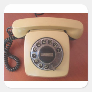 Vintage India telefoon nostalgie sticker uit de ja