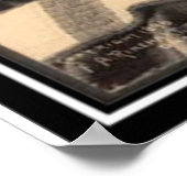 Vintage indiaan: Afraid of Eagle, Sioux - Poster (Hoek)