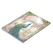 Vintage Indian Style Floral Garden Peacock Notitieboek (Linkerzijde)