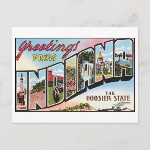 Vintage Indiana Briefkaart