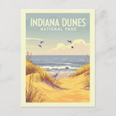 Vintage Indiana Dunes National Park  Briefkaart (Voorkant)