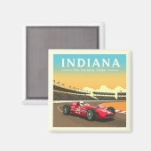 Vintage Indiana Magneet (Voorkant / Achterkant)