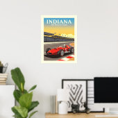 Vintage Indiana Poster (Thuiskantoor)