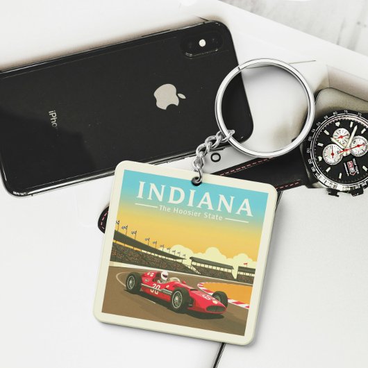 Vintage Indiana Sleutelhanger