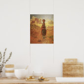 Vintage Indiase waterdrager door EW Rollins Poster (Keuken)