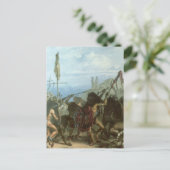 Vintage Indiërs, Bison Dance van Karl Bodmer Briefkaart (Staand voorkant)