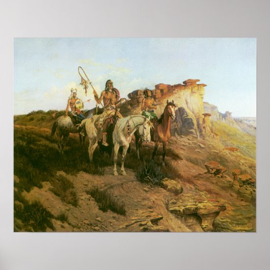 Vintage Indiërs, Prowlers van de Prairie, Seltzer, Poster (Voorkant)