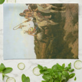 Vintage Indiërs, Prowlers van de Prairie, Seltzer, Theedoek (Gevouwen)