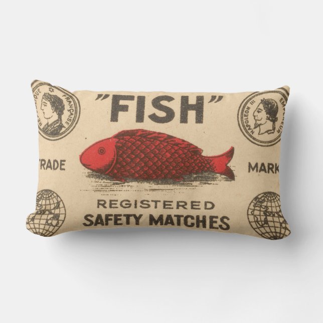 Vintage Indische Matchbox Hoesje Kussen (Voorkant)