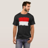 Vintage Indonesia Flag Indonesian Independence Day T-shirt (Voorkant volledig)