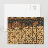 Vintage Indonesisch Batik Kawung Patroon Rustiek Briefkaart (Voorkant / Achterkant)