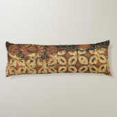 Vintage Indonesisch Batik Kawung Patroon Rustiek Lichaamskussen (Achterkant)