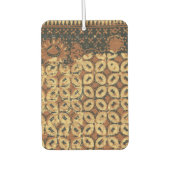Vintage Indonesisch Batik Kawung Patroon Rustiek Luchtverfrisser (Voorkant)