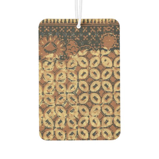 Vintage Indonesisch Batik Kawung Patroon Rustiek Luchtverfrisser (Achterkant)