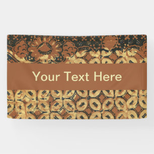 Vintage Indonesisch Batik Kawung Patroon Rustiek Spandoek