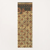 Vintage Indonesisch Batik Kawung Patroon Rustiek Yogamat (Voorkant)