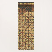 Vintage Indonesisch Batik Kawung Patroon Rustiek Yogamat (Achterkant)