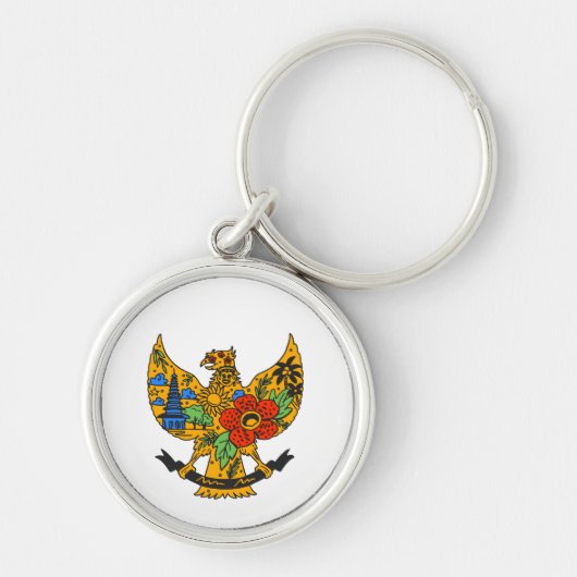 Vintage Indonesische Garuda Pancasila Sleutelhanger (Voorkant)