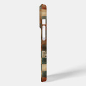 Vintage Industrial Rust Checkerboard Phone Case  (Achterkant / Links)