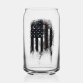 Vintage industriële Amerikaanse vlag Blikvorm Glas (Achterkant)
