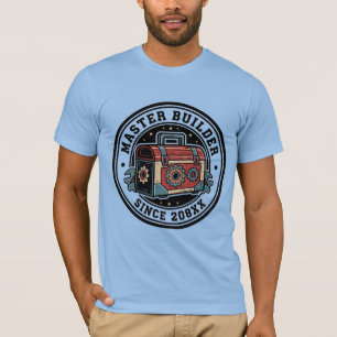 Vintage Industriële Gereedschapskist Master Bouwer T-shirt